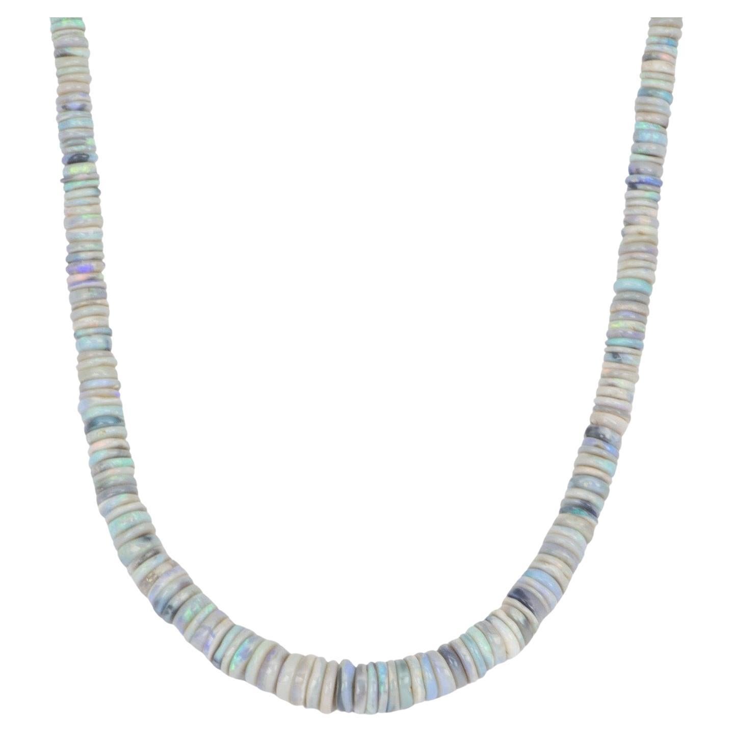 Black Opal Chain Necklaces