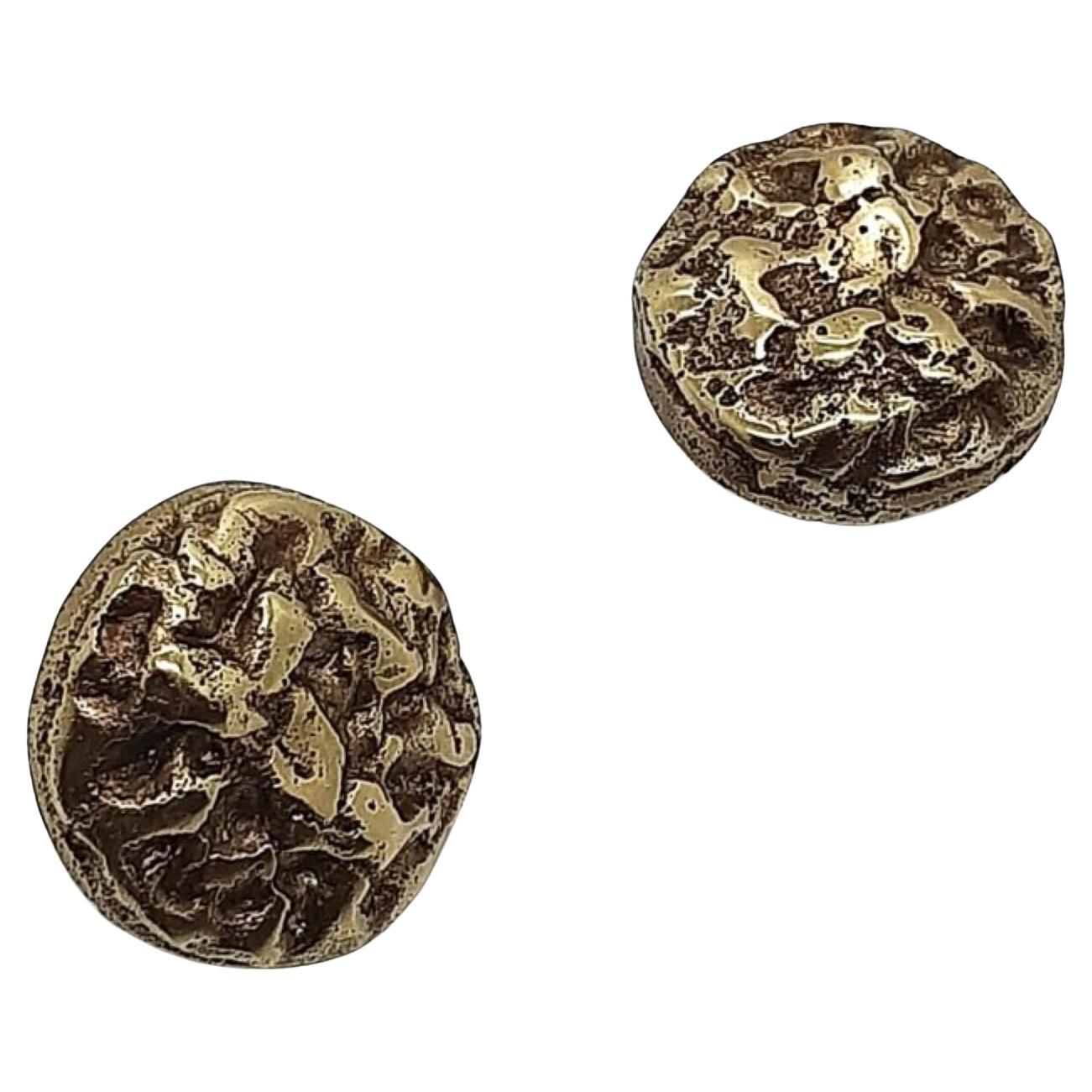Pomos para muebles de latón macizo Mineral Inspiration Ø 4 cm