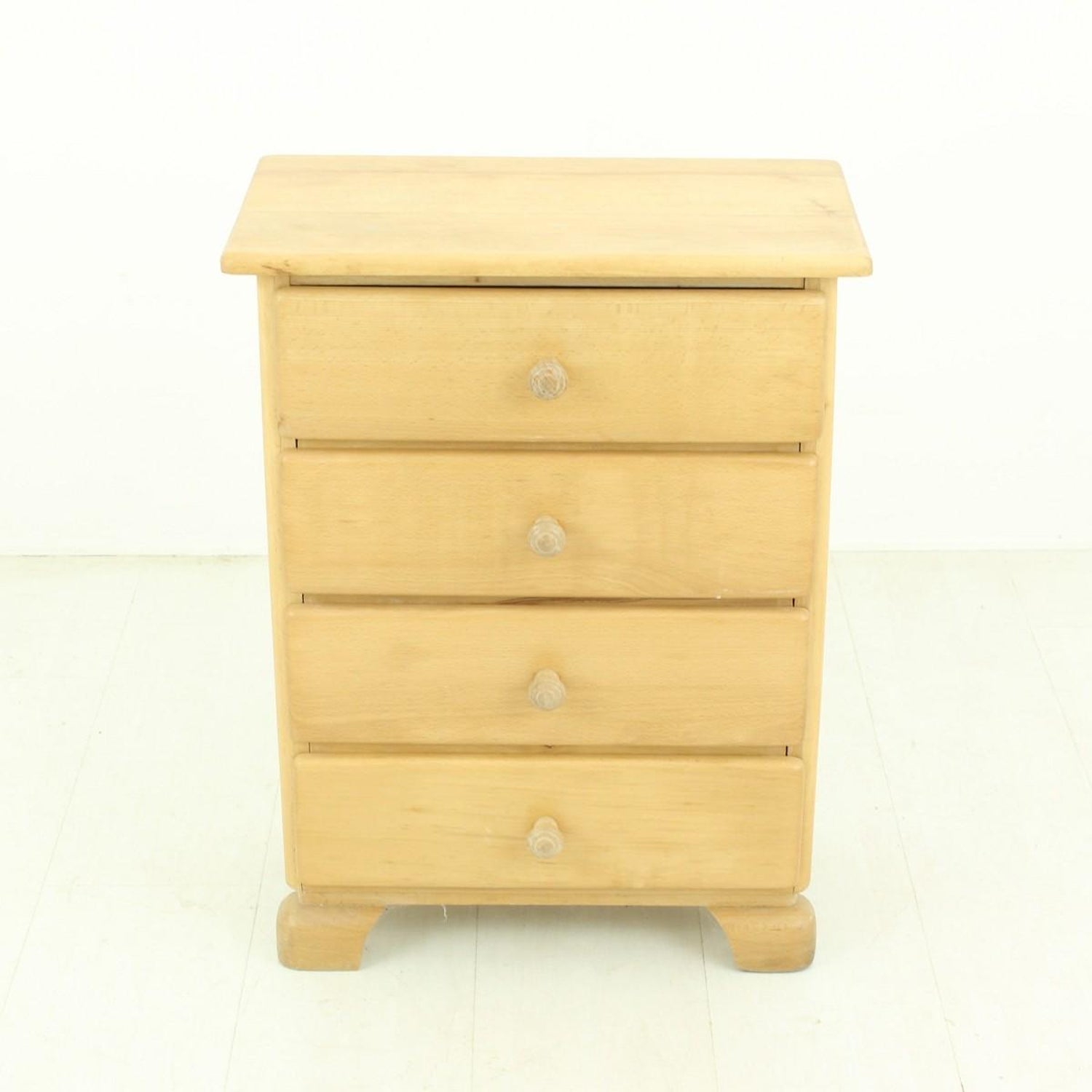 Solid Beech Chest Of Drawers 1950s For Sale At 1stdibs