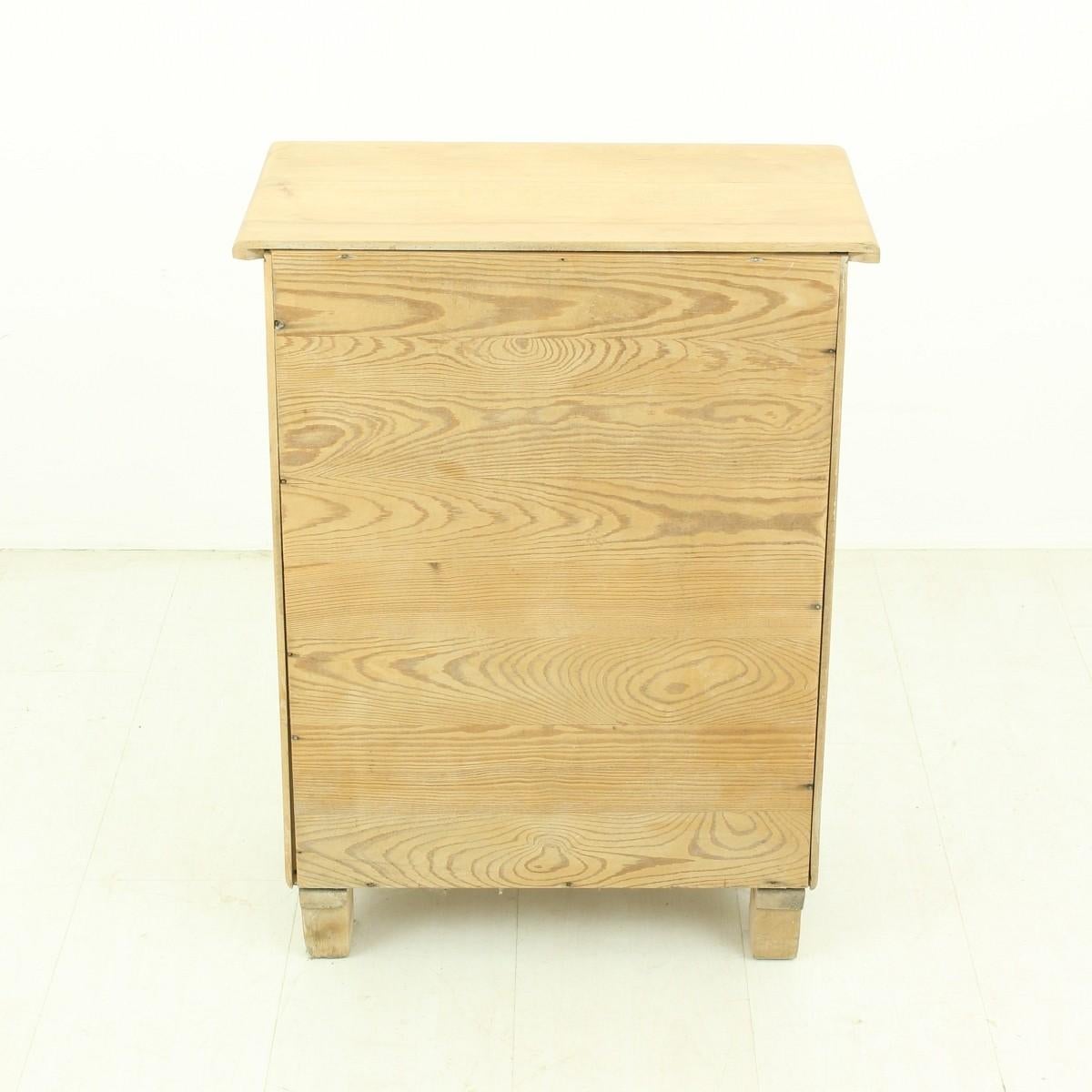 Mid-Century Modern Solid Beech Chest of Drawers, 1950s