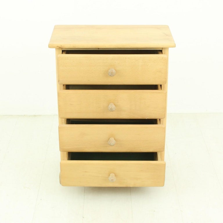 Solid Beech Chest Of Drawers 1950s For Sale At 1stdibs