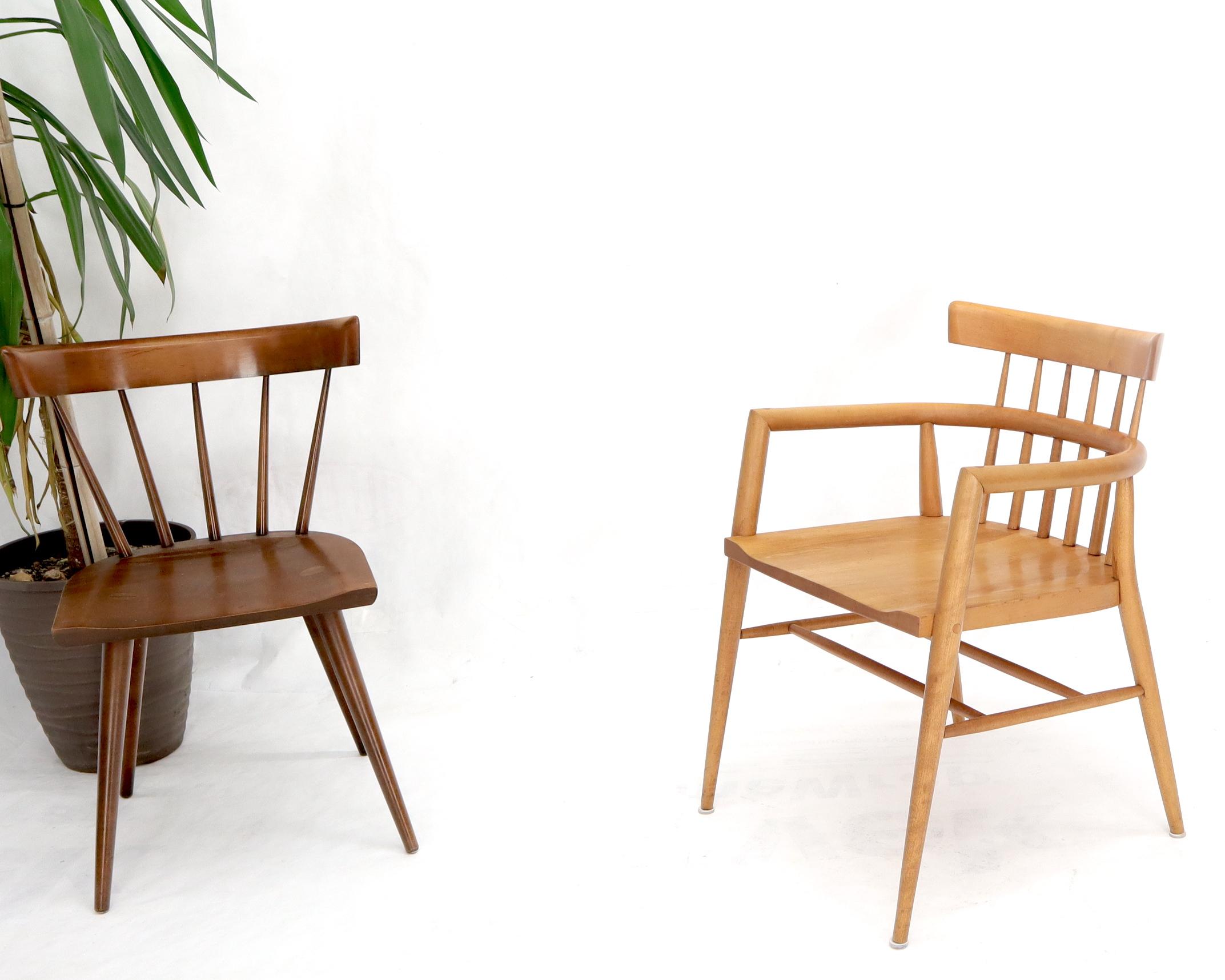 Mid-Century Modern solid birch dining desk armchair attributed to Paul McCobb. Nice complement to George Nakashima decor.