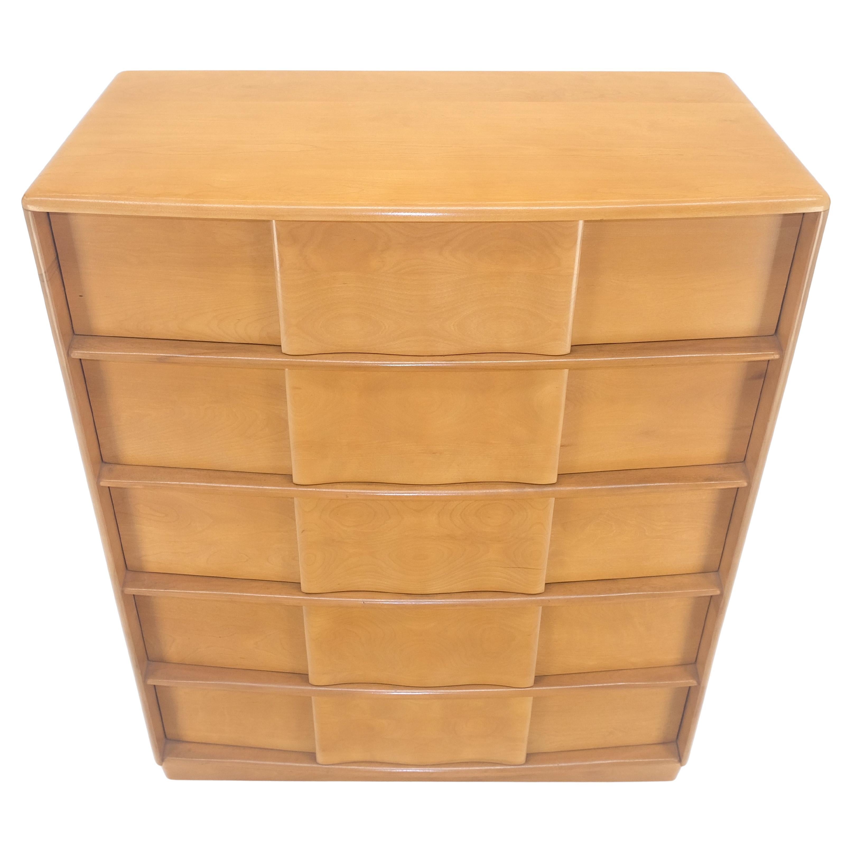 Solid Birch Blond Haywood- Wakefield 5 Drawers Chest of Drawers Dresser MINT!