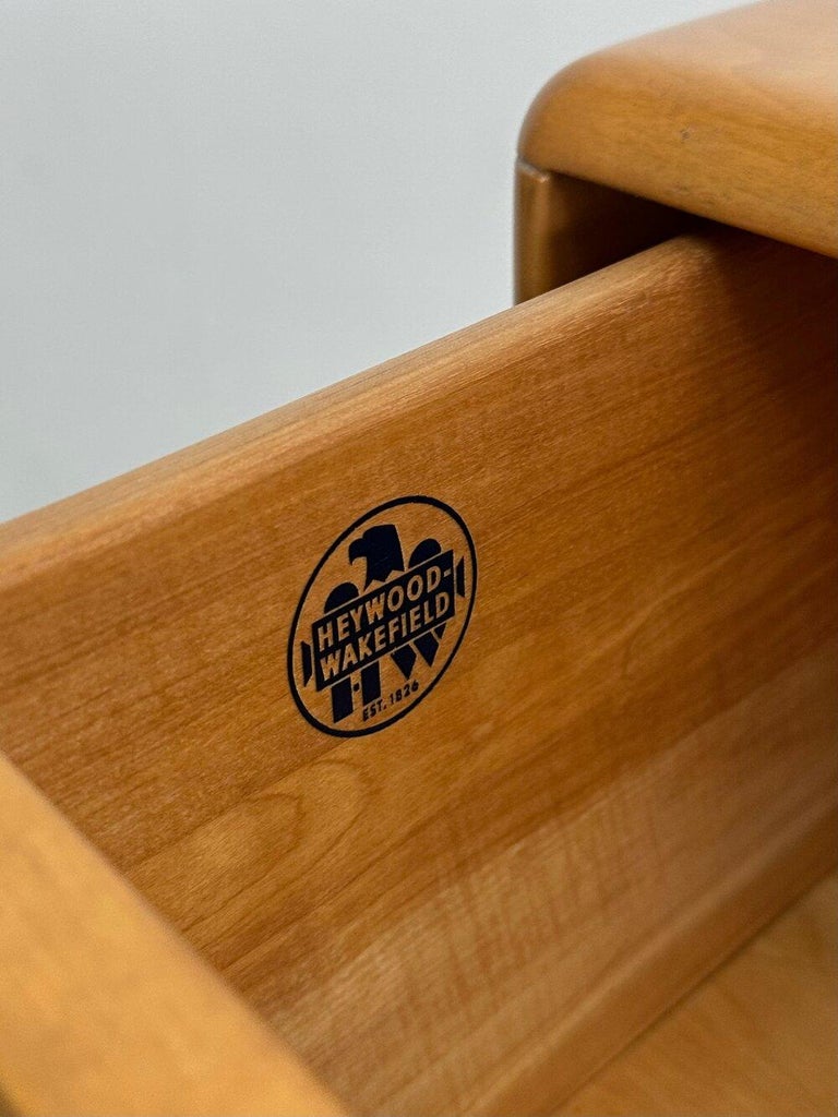 Solid Birch Heywood Wakefield Highboy at 1stDibs