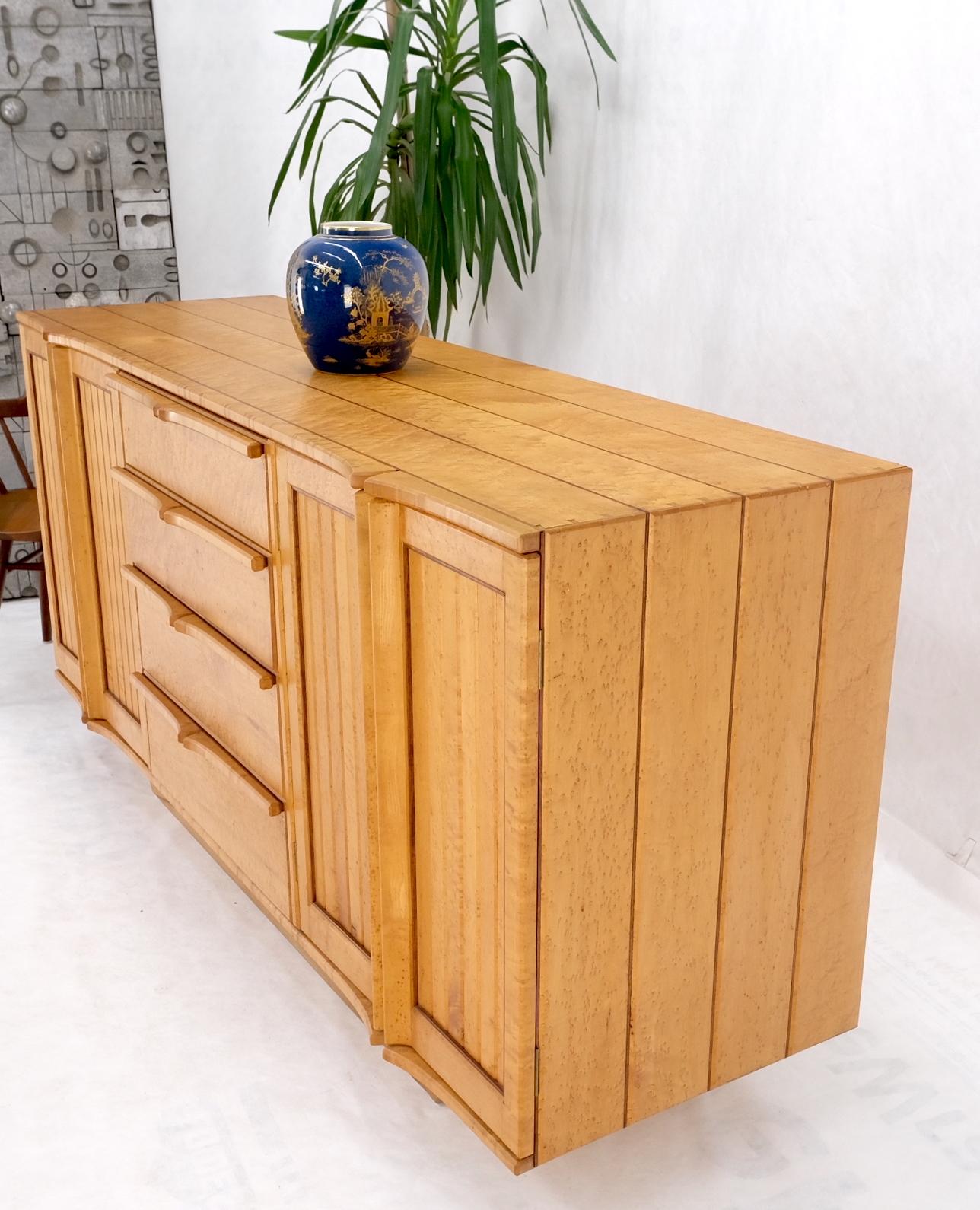 Solid Birds Eye Curly Maple All Dovetailed Artists Signed Sideboard Server MINT! For Sale 10