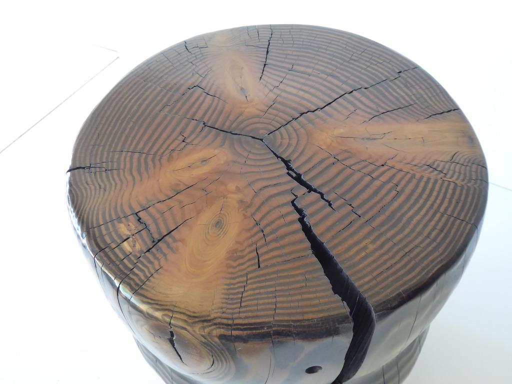 Solid Black Pine Side Table by Contemporary American Artist Daniel Pollock 6