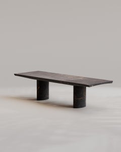 Solid Black Port Saint Laurent Abraccio Dining Table 250 by Studio Narra