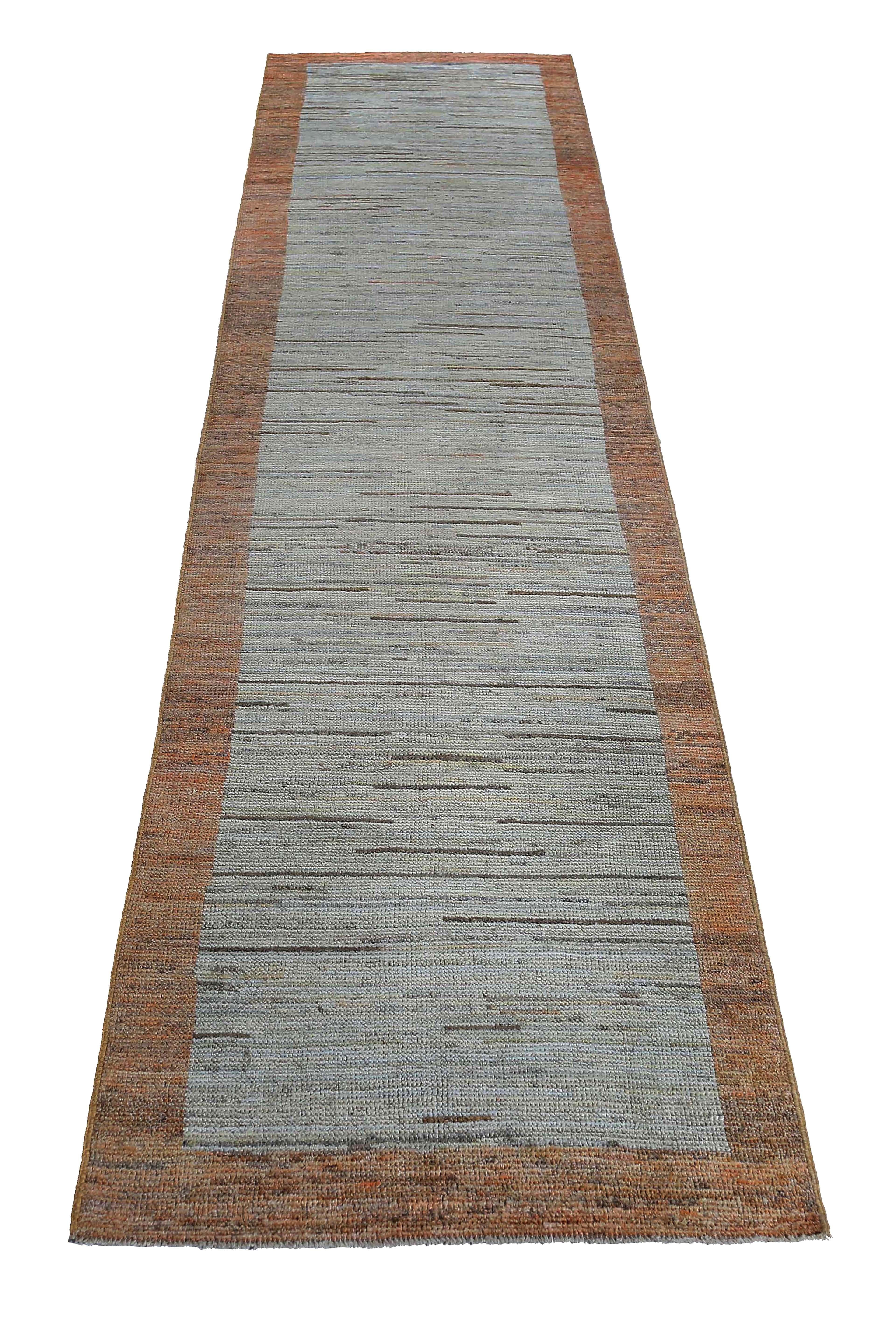 Our Turkish Oushak runner in the size of 3'2'' x 15'7'' is a beautiful and functional addition to any long hallway or narrow space in your home. Crafted in the traditional style of the Oushak region in Turkey, this runner features a stunning
