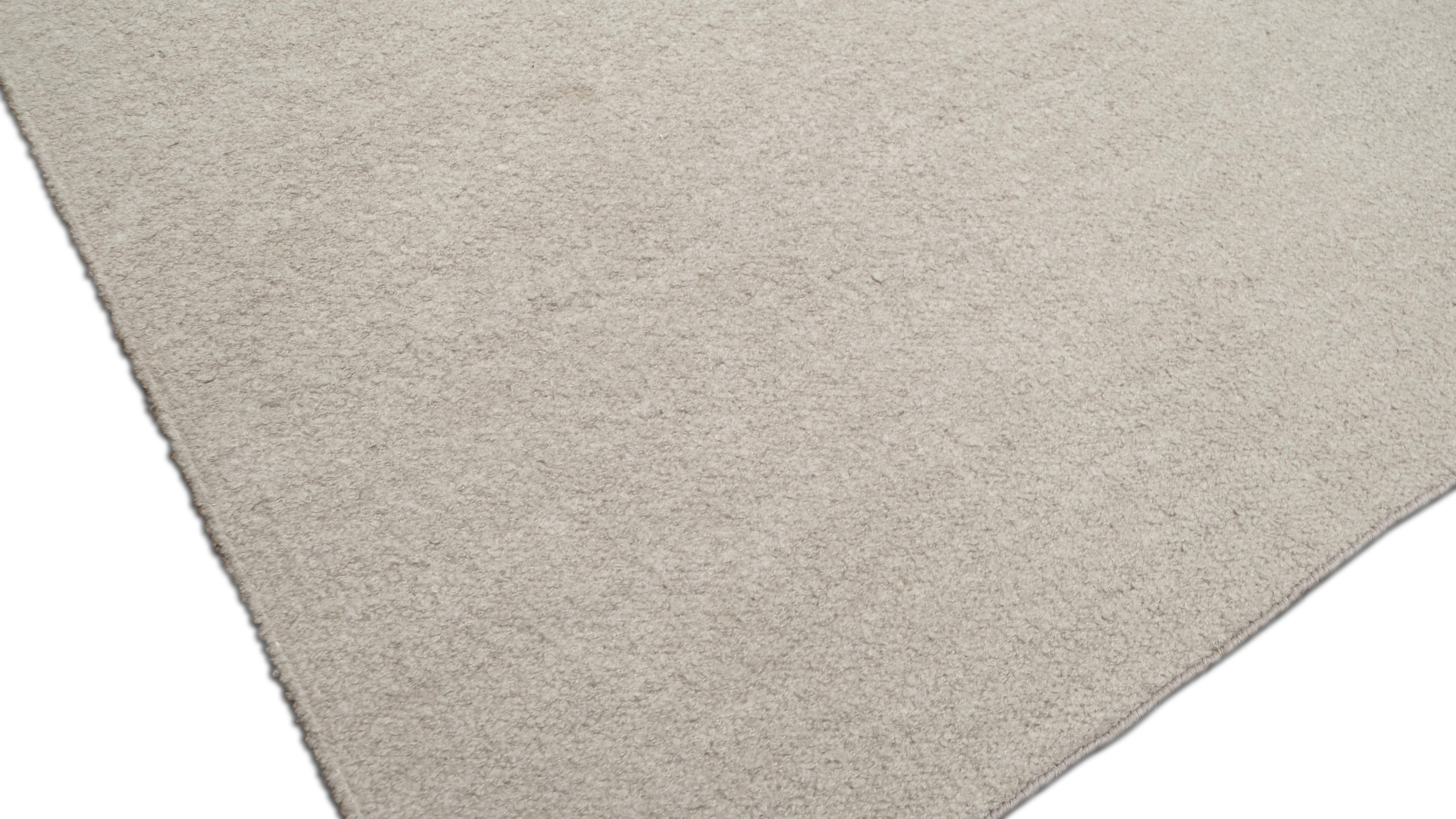 Solider Boucle-Mohair-Wollteppich 9'1x12' (Moderne) im Angebot