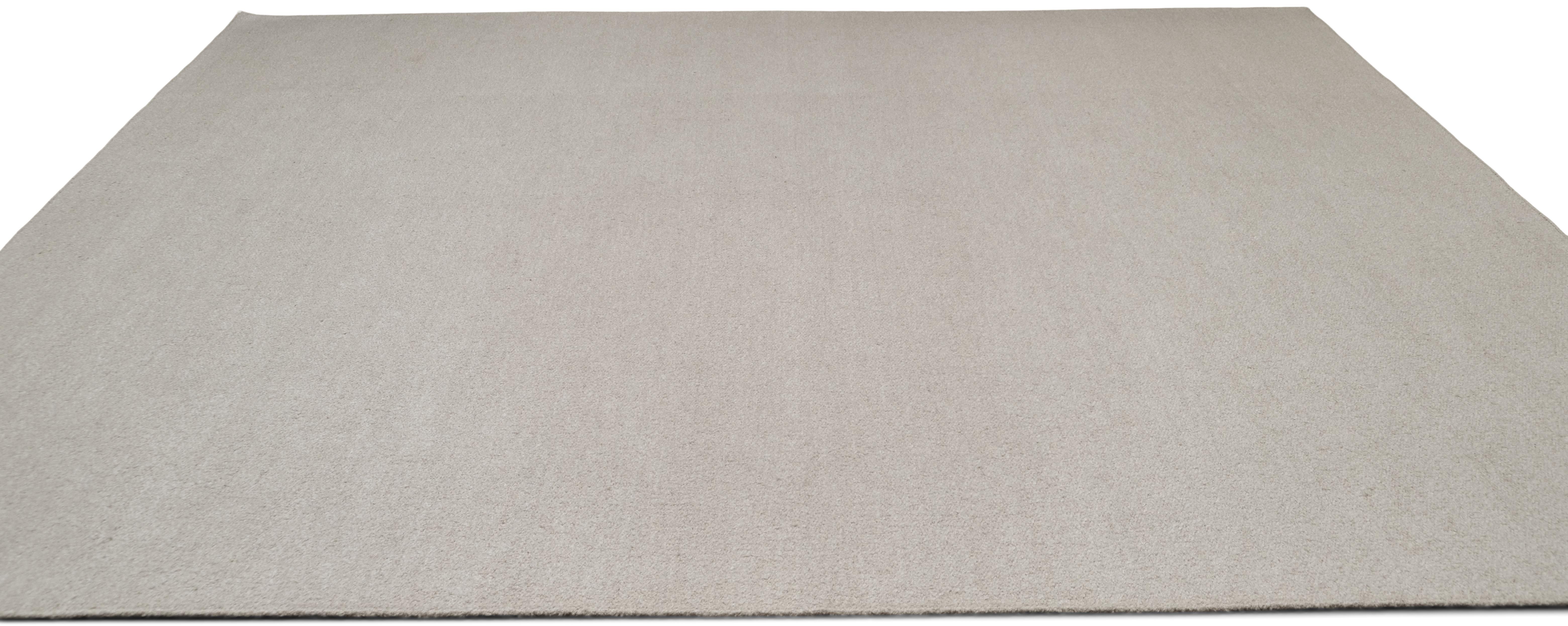 Solider Boucle-Mohair-Wollteppich 9'1x12' (Indisch) im Angebot