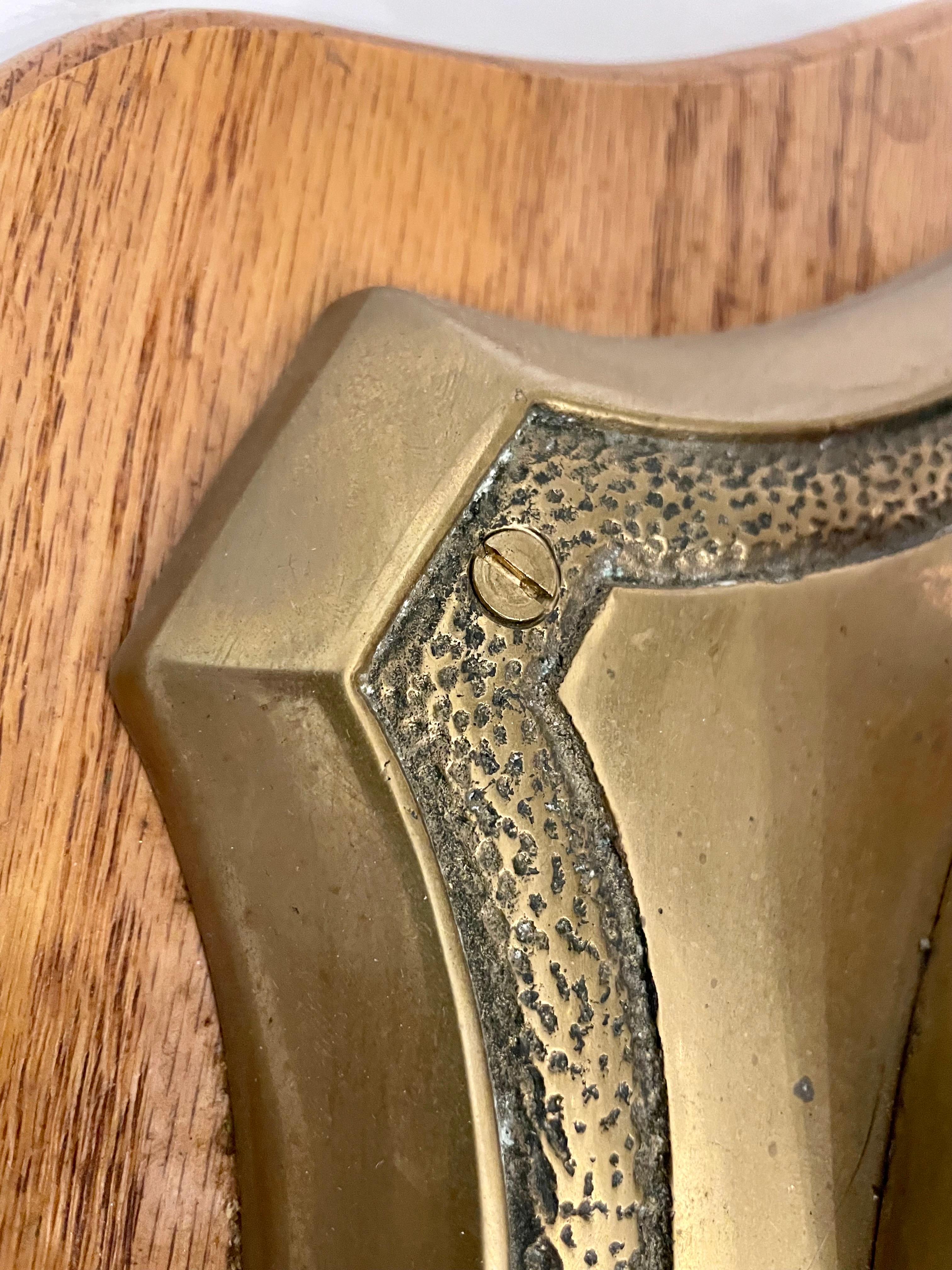 Solid Brass Ten Point Vegan Taxidermy Deer Mount 4