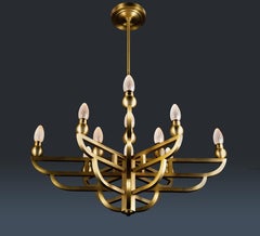 Solid Brass Adelphi Outdoor Chandelier by Elisterno