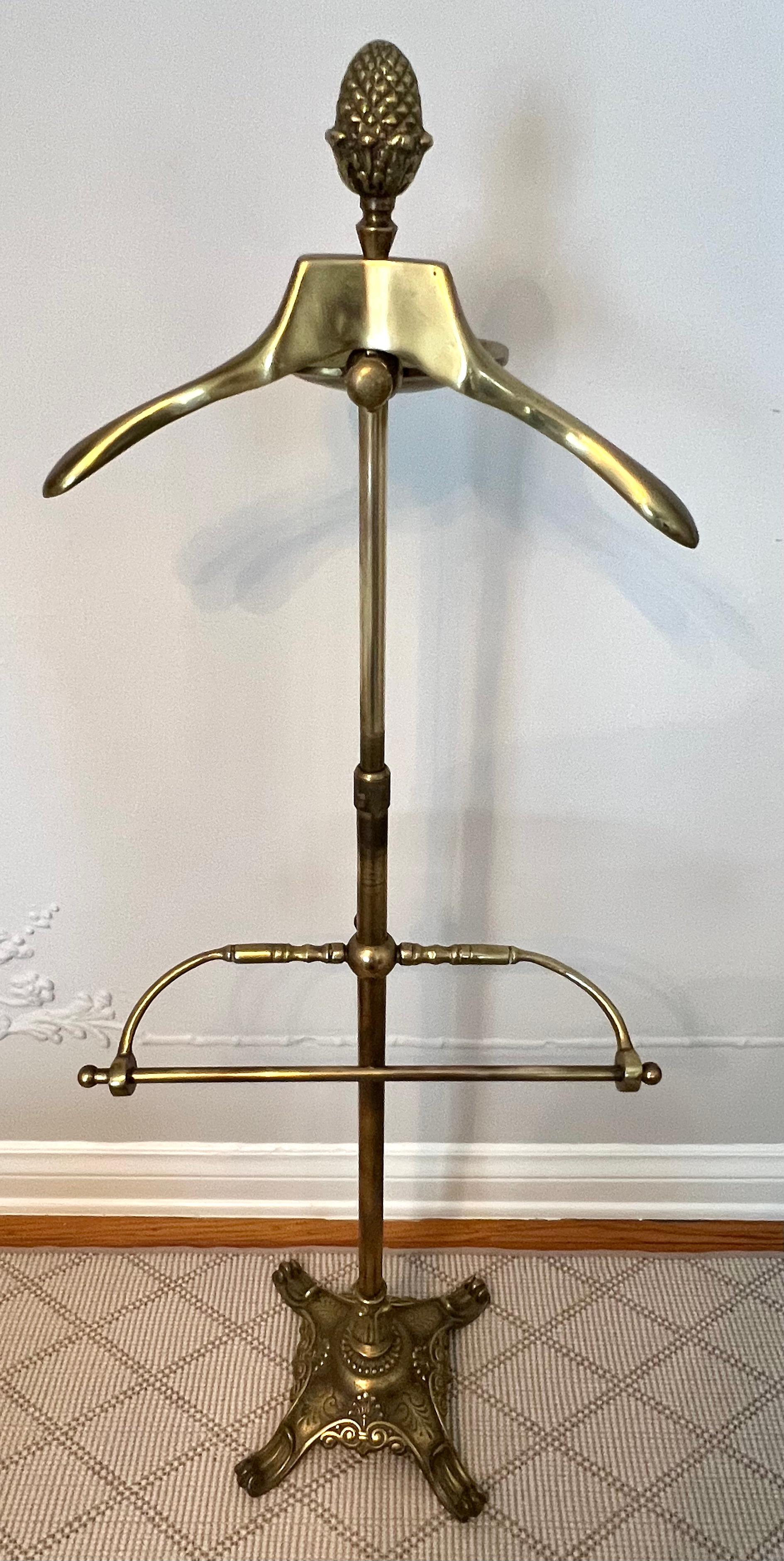 solid brass coat rack