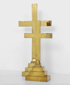 Solid Brass Altar Cross