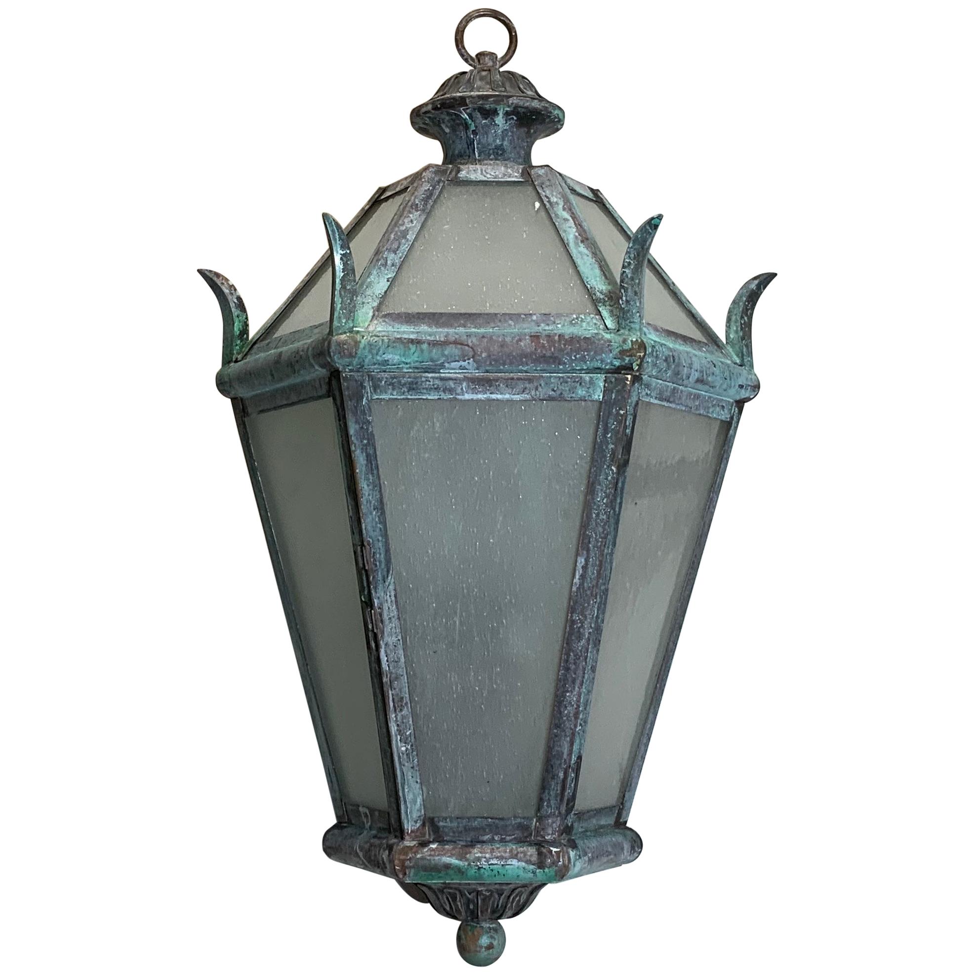 Solid Brass and Bronze Hanging Lantern