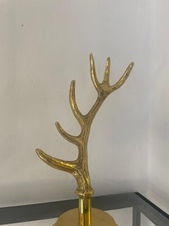 Solid Brass Antler Sculpture by  Neo Kasbah