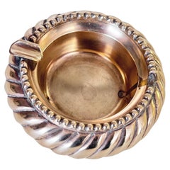 Solid Brass Ashtray Beatiful Patina