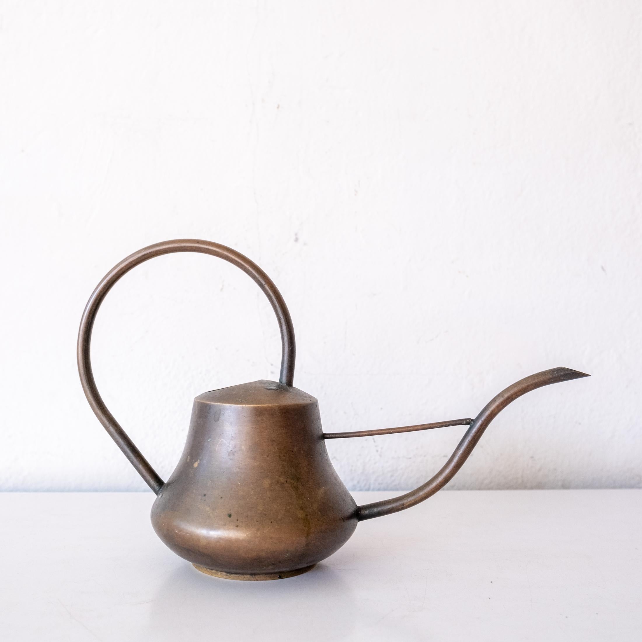 Unknown Solid Brass Bauhaus Watering Can Signed