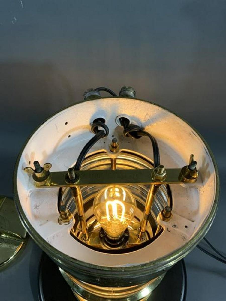 Mid-20th Century Solid Brass Beacon Light For Sale