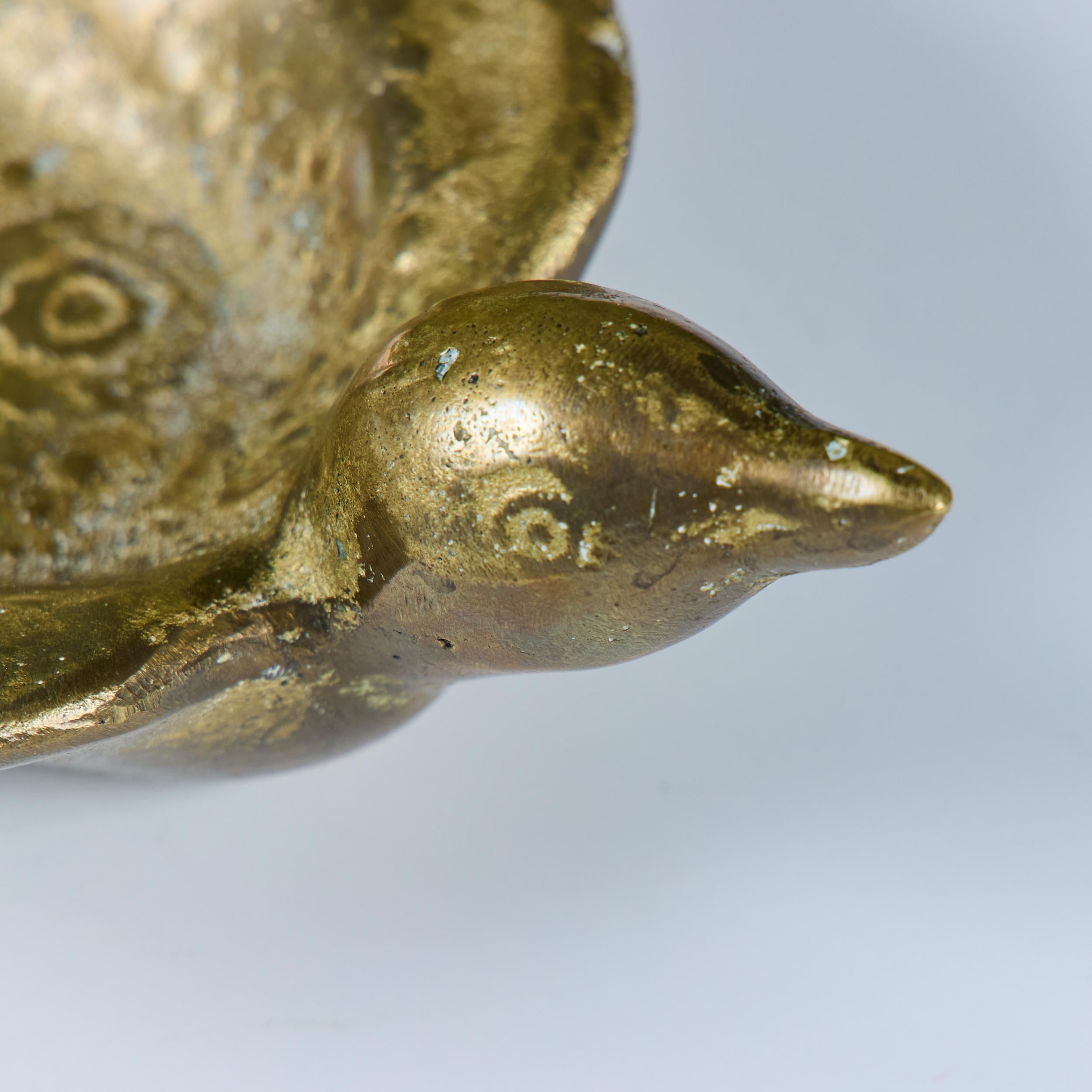 Vogeltränke aus massivem Messing im Angebot 8