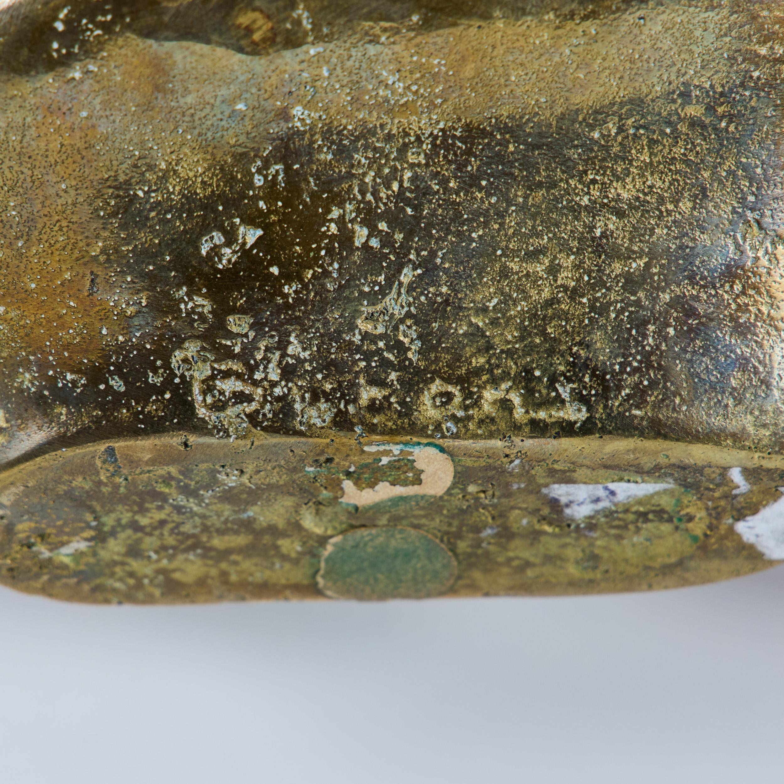 Vogeltränke aus massivem Messing im Angebot 9