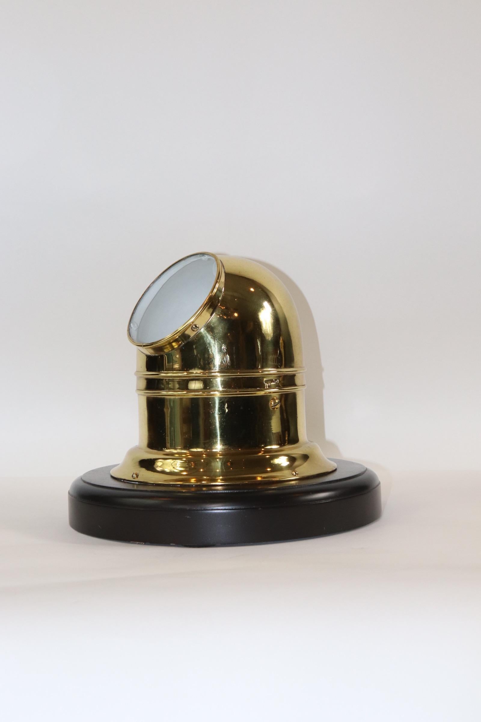 Solid Brass Boat Binnacle Compass In Good Condition In Norwell, MA