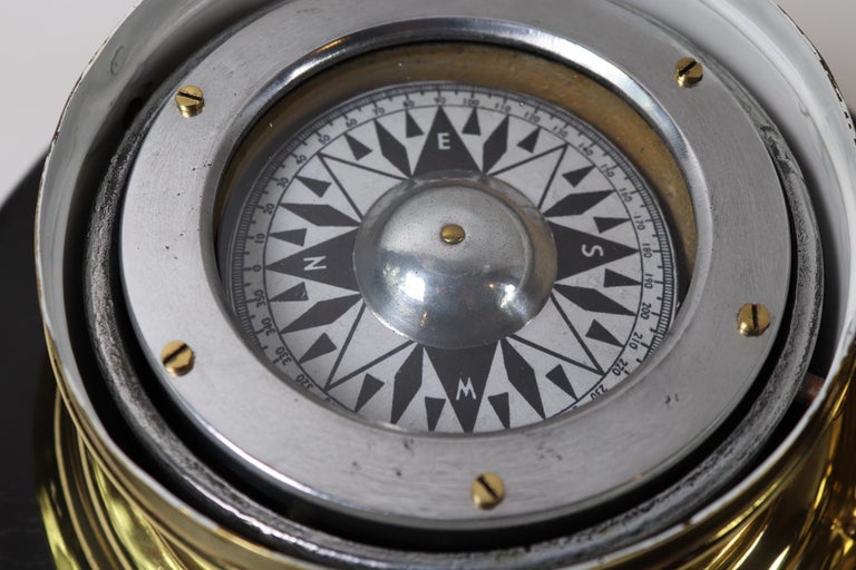 Solid Brass Boat Binnacle Compass For Sale at 1stDibs
