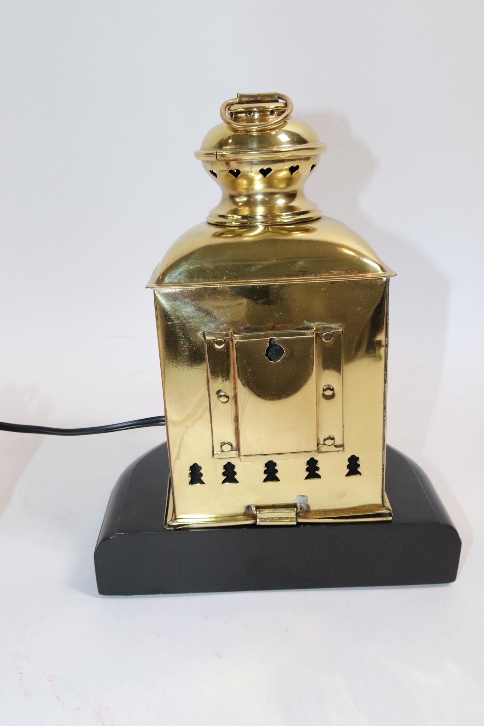 Solid Brass Boat Lantern from Bow 1