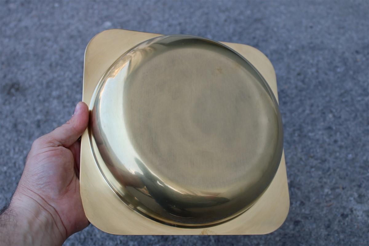 Solid Brass Bowl Italian Design Ovoid Gold, 1970 In Good Condition For Sale In Palermo, Sicily