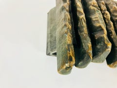 Solid Brass Brutalist Design Door Handle, Germany, 1960