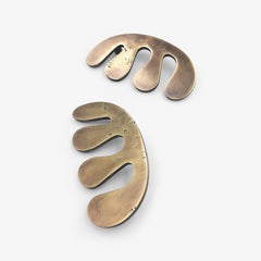 Asymmetrische Schrankgriffe aus Messingguss für Türen und Möbel