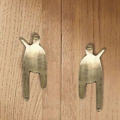 Co-Created solid brass cabinet pull  22 x 7.5 cm Open Manifest collection