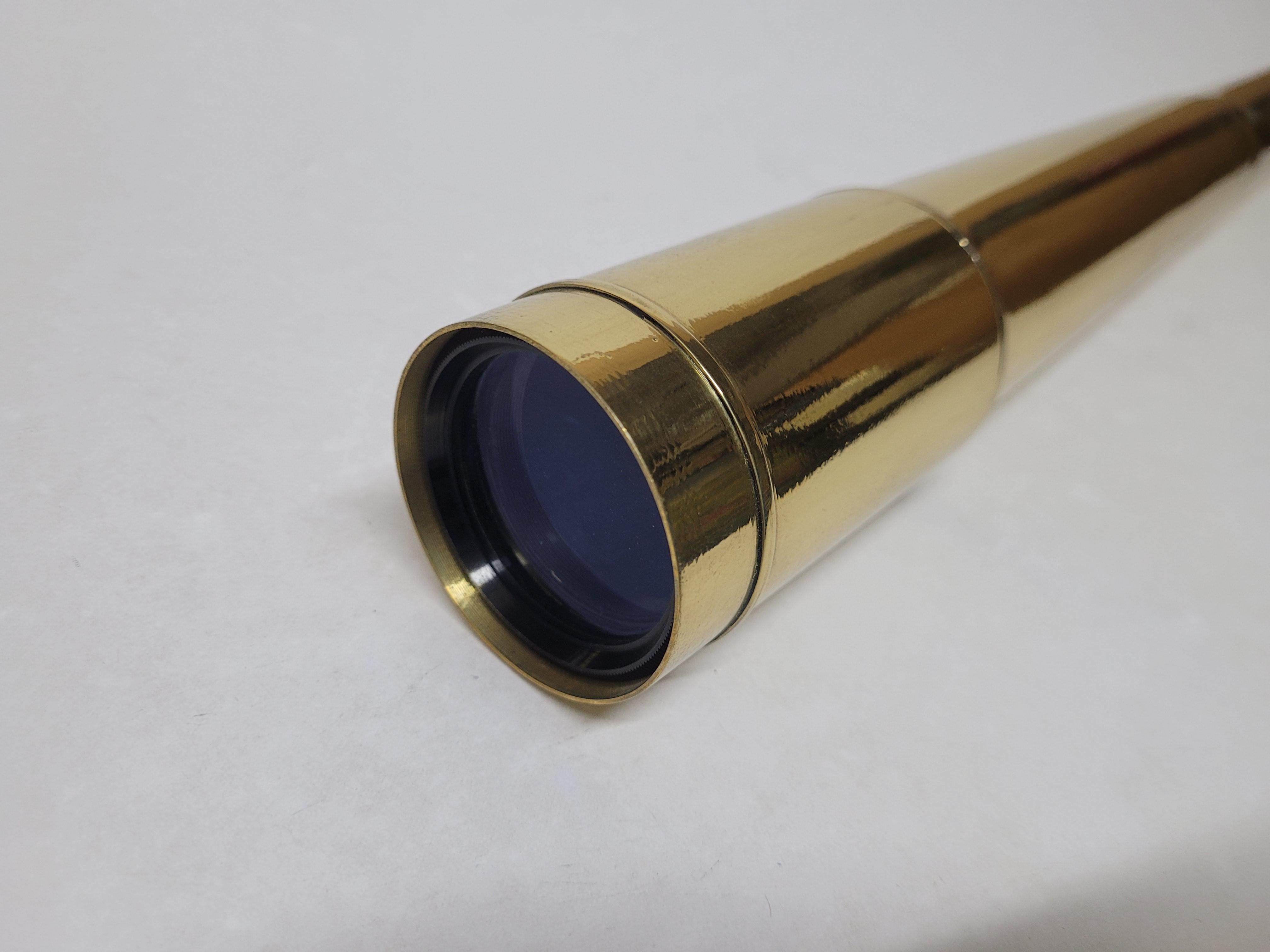 Solid Brass Captains Telescope For Sale 1
