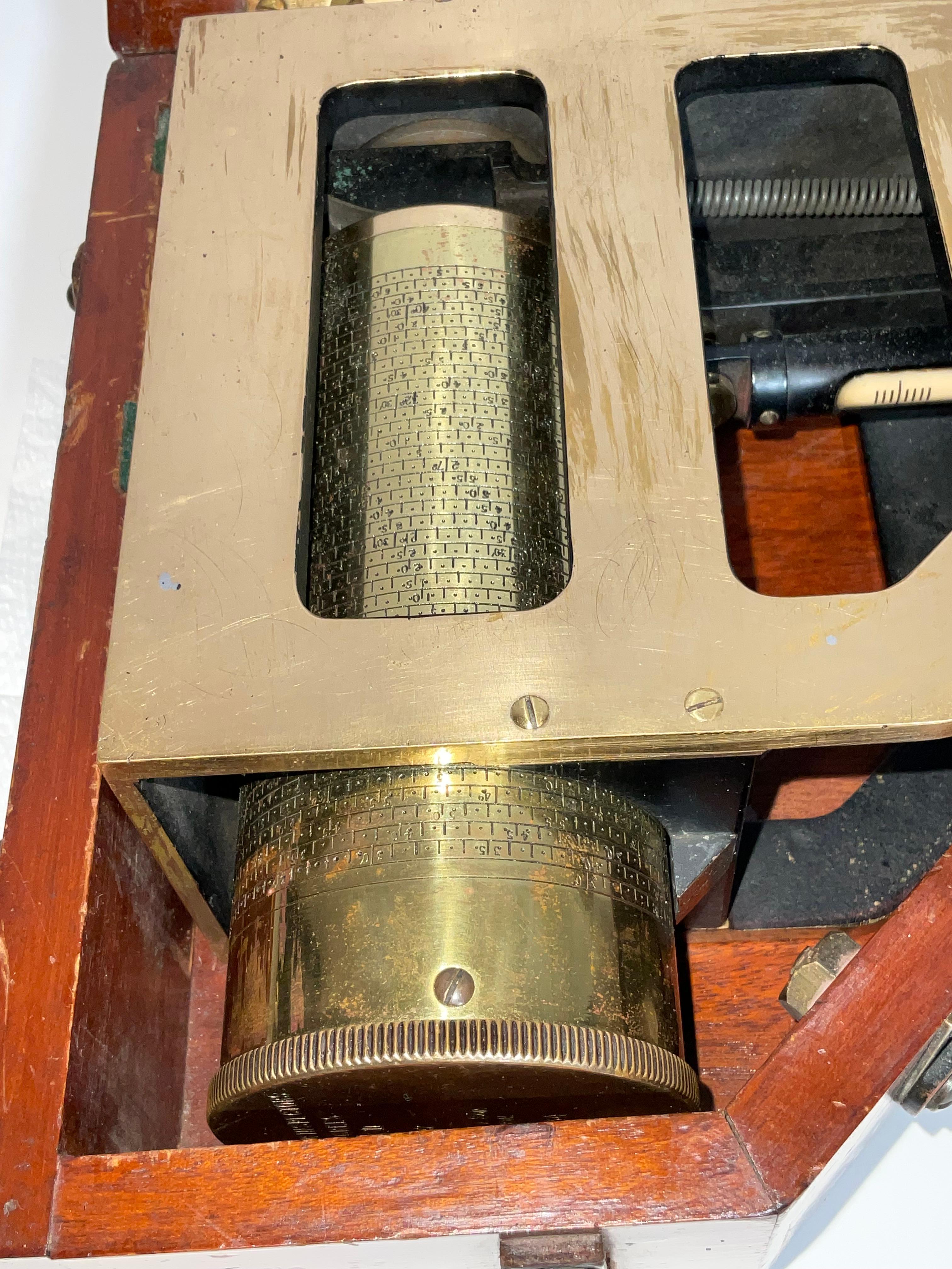 Solid Brass Case Inspectors Clinometer Mark I For Sale 5
