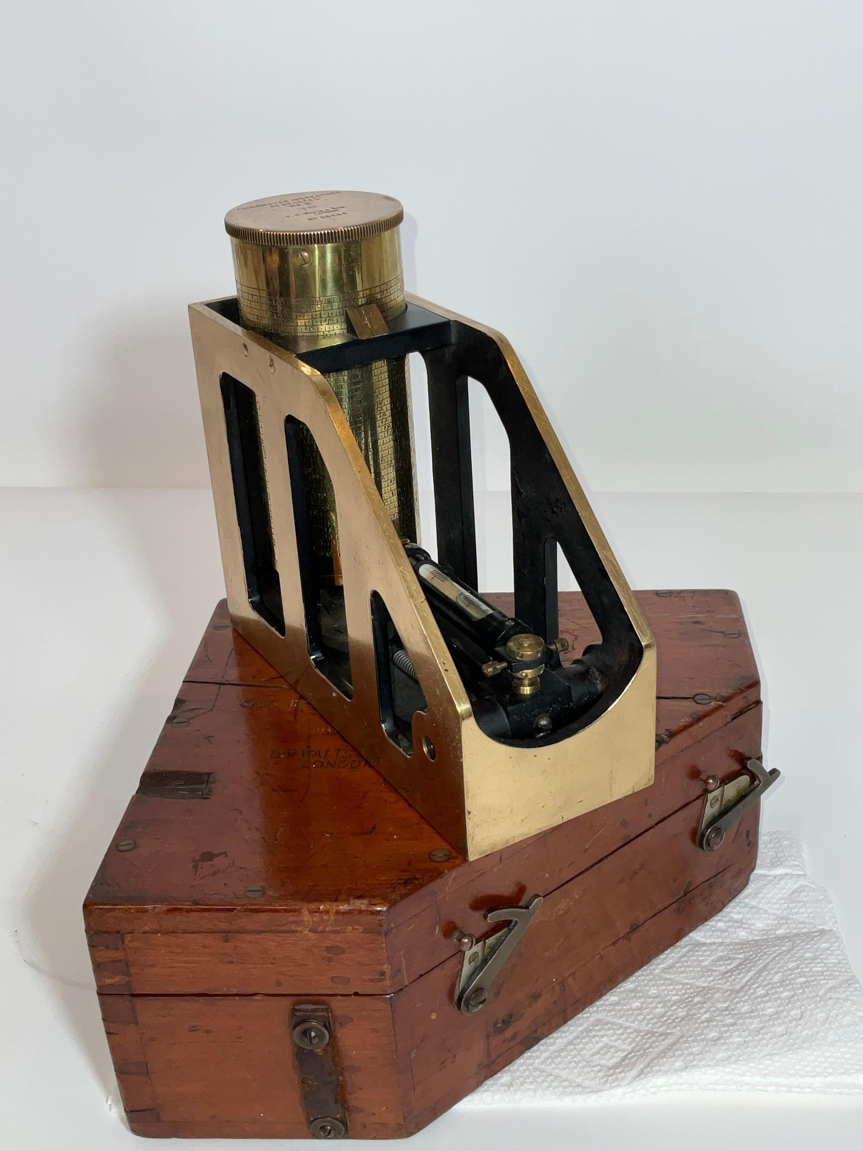 Solid Brass Case Inspectors Clinometer Mark I For Sale 6