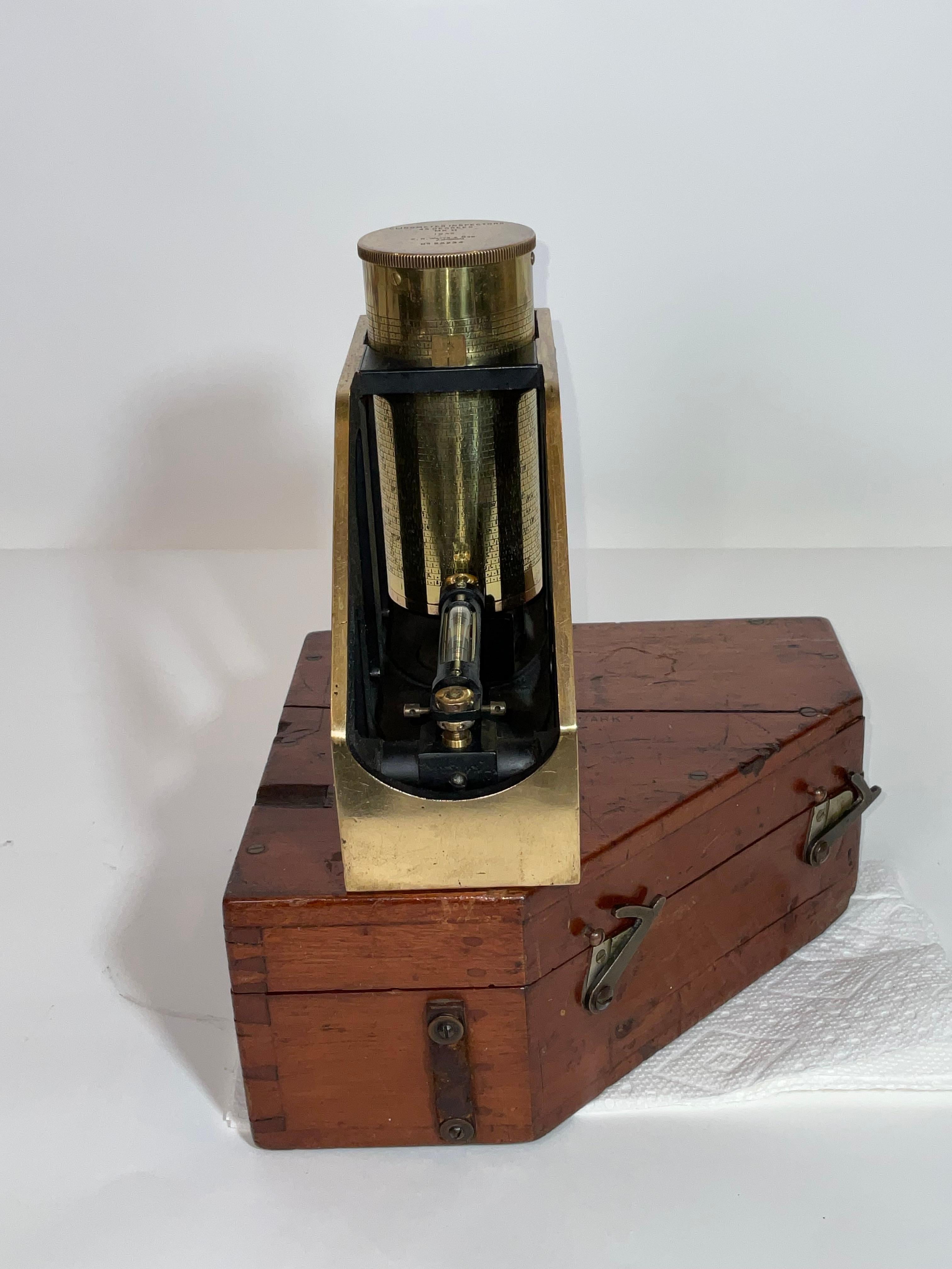 Solid Brass Case Inspectors Clinometer Mark I For Sale 9