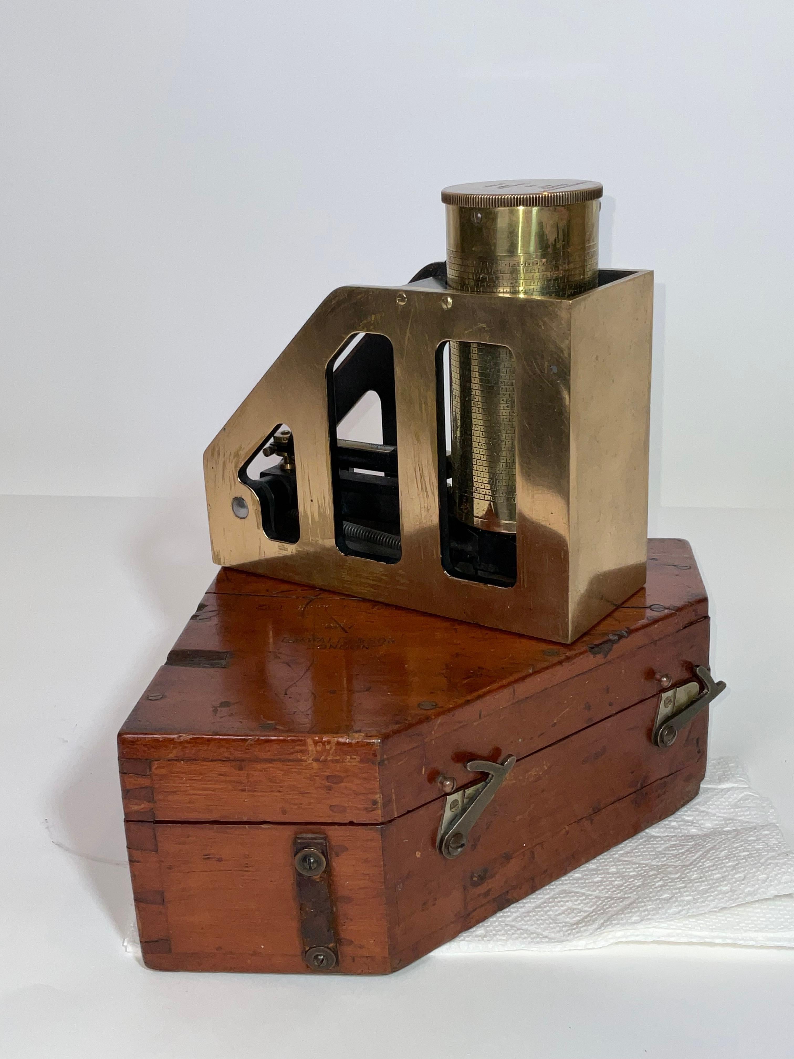 Solid Brass Case Inspectors Clinometer Mark I For Sale 10