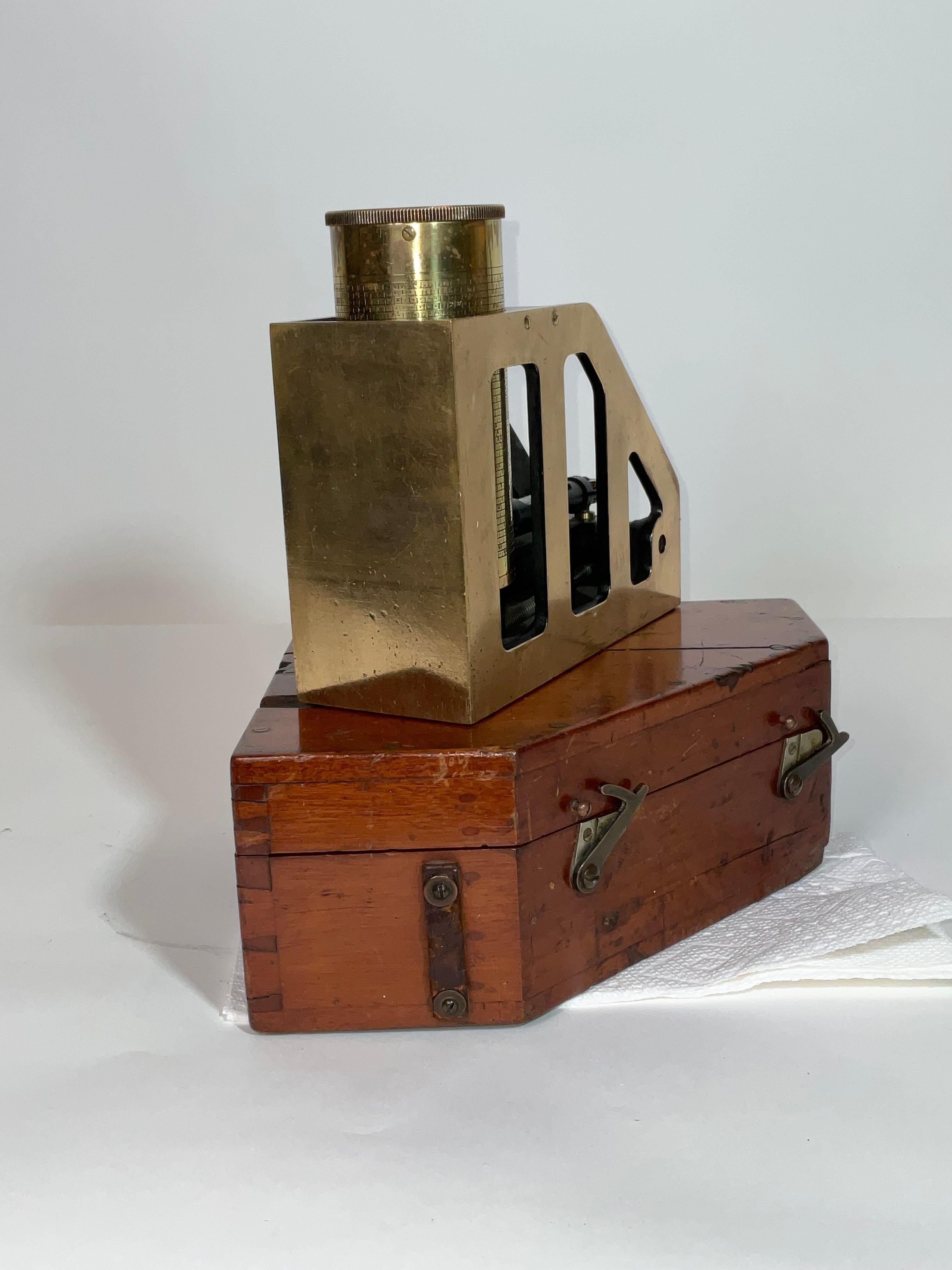 Solid Brass Case Inspectors Clinometer Mark I For Sale 11