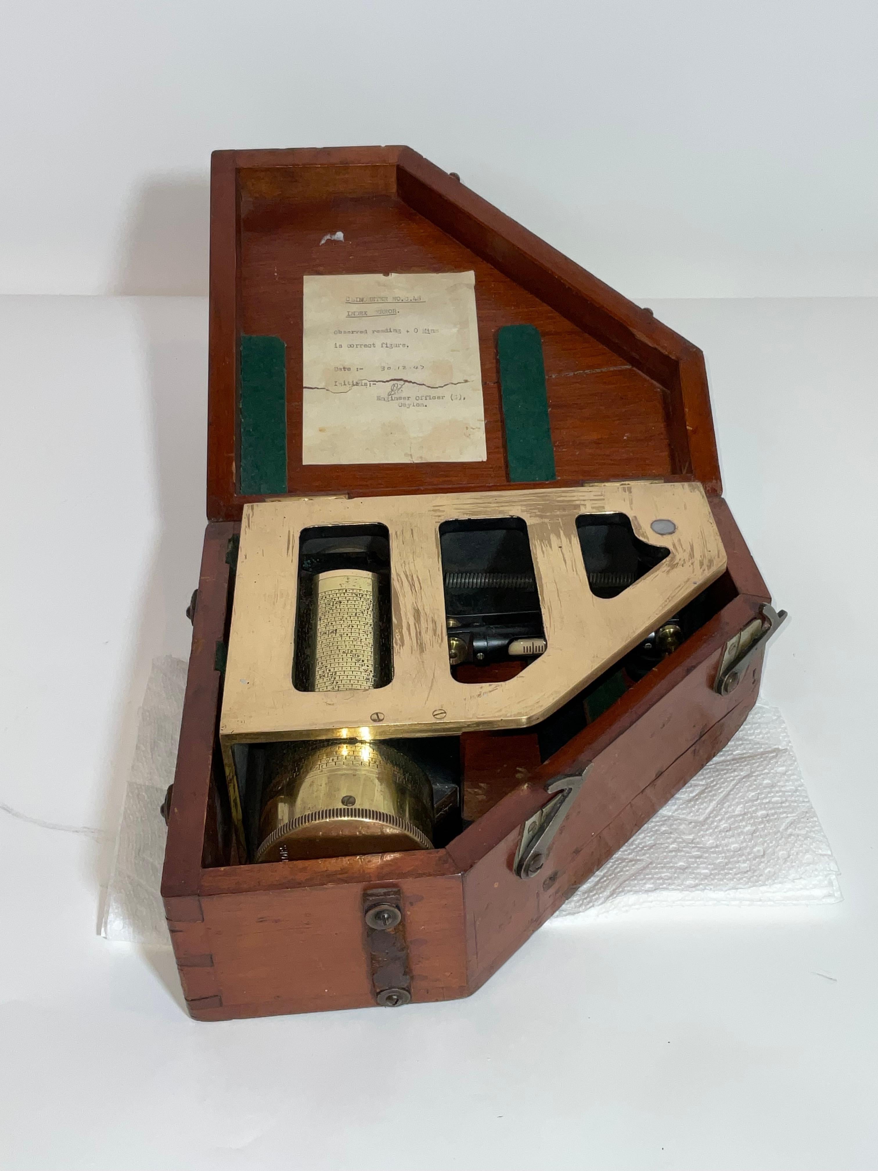 Solid Brass Case Inspectors Clinometer Mark I For Sale 3
