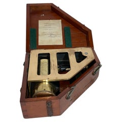 Vintage Solid Brass Case Inspectors Clinometer Mark I