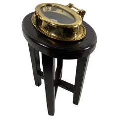 Solid Brass Catboat Porthole Table