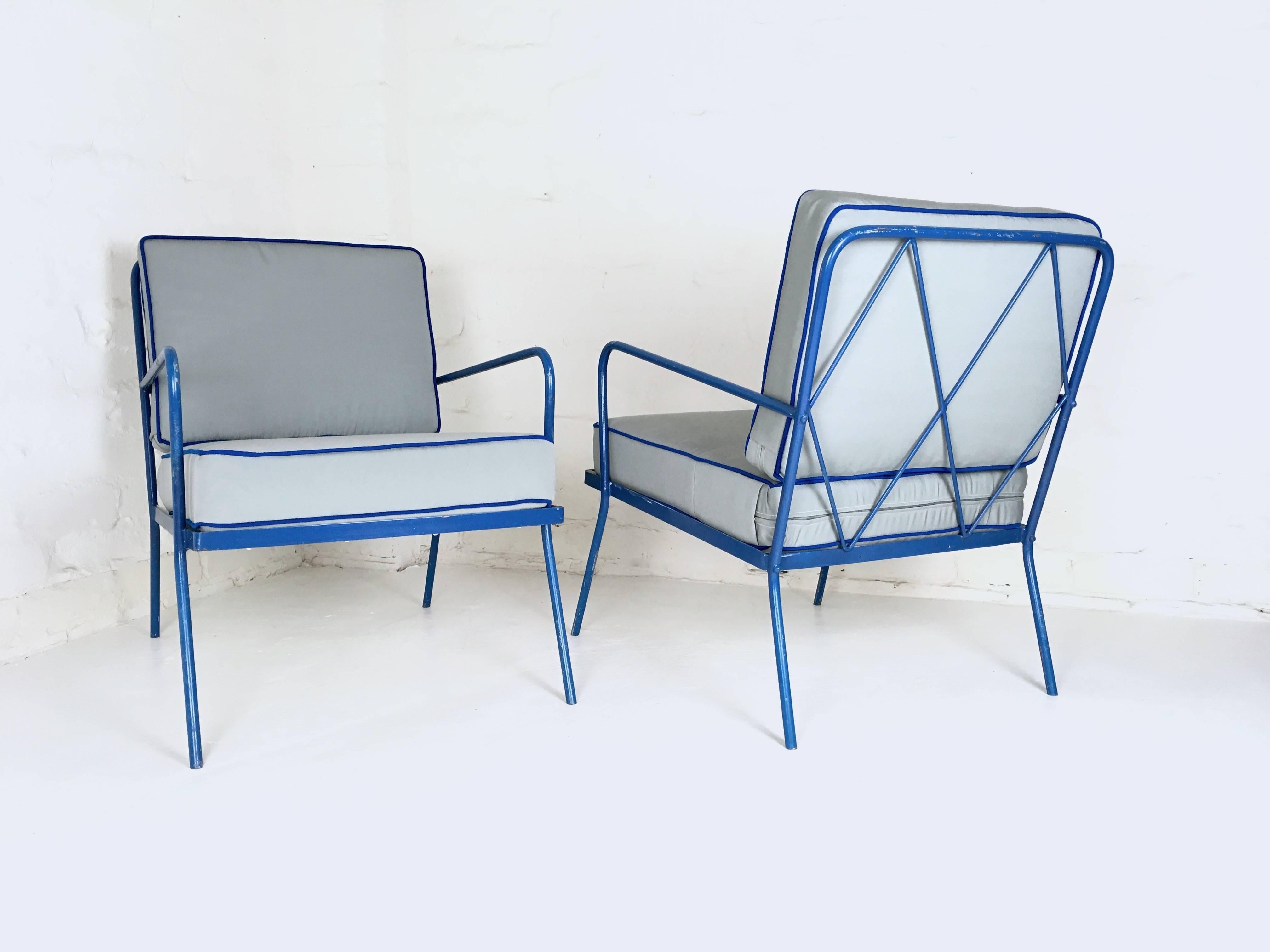 Australian Solid Brass Chairs in the Style of Jean Royere
