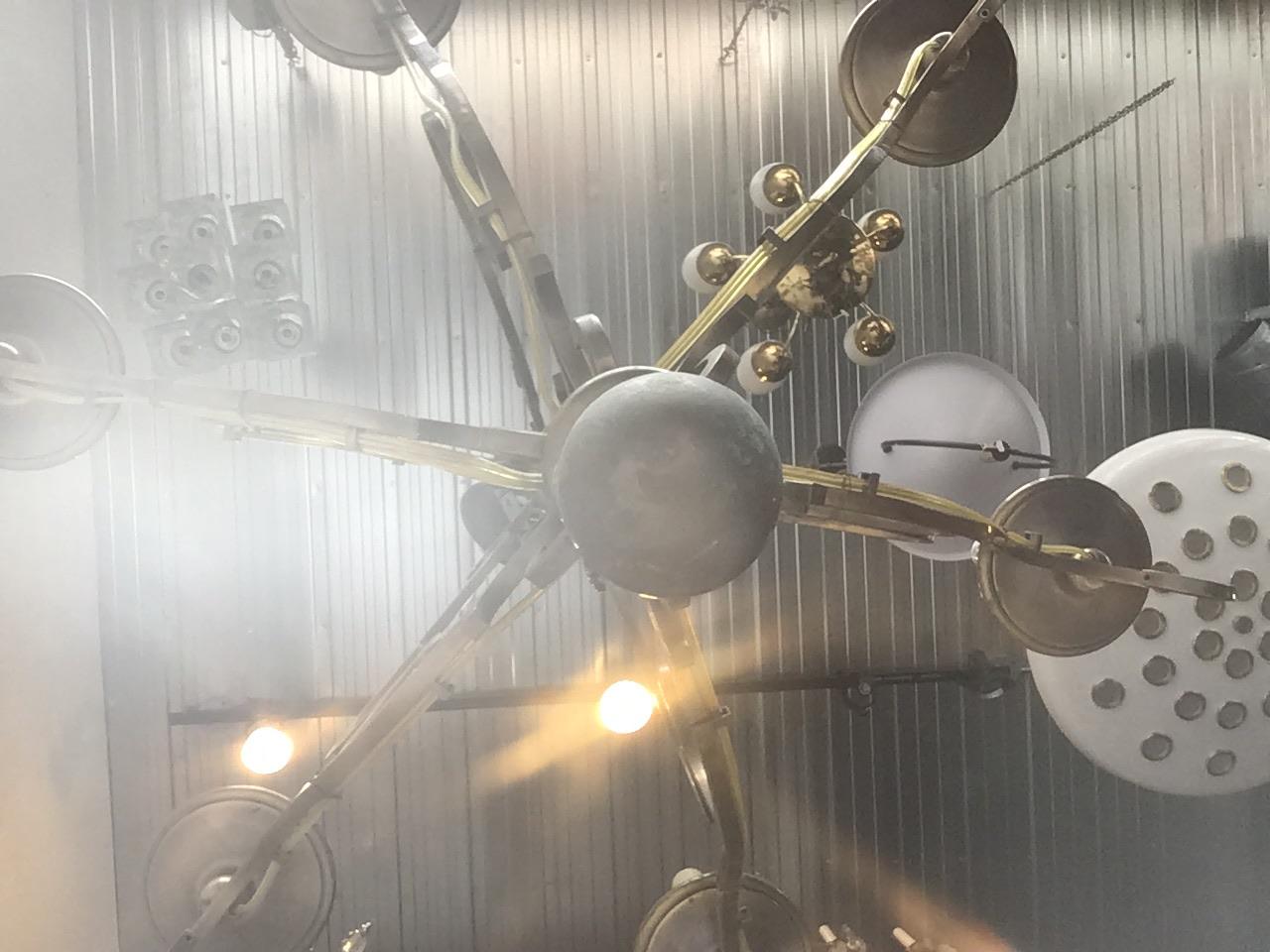 Solid Brass Chandelier with Ball 7