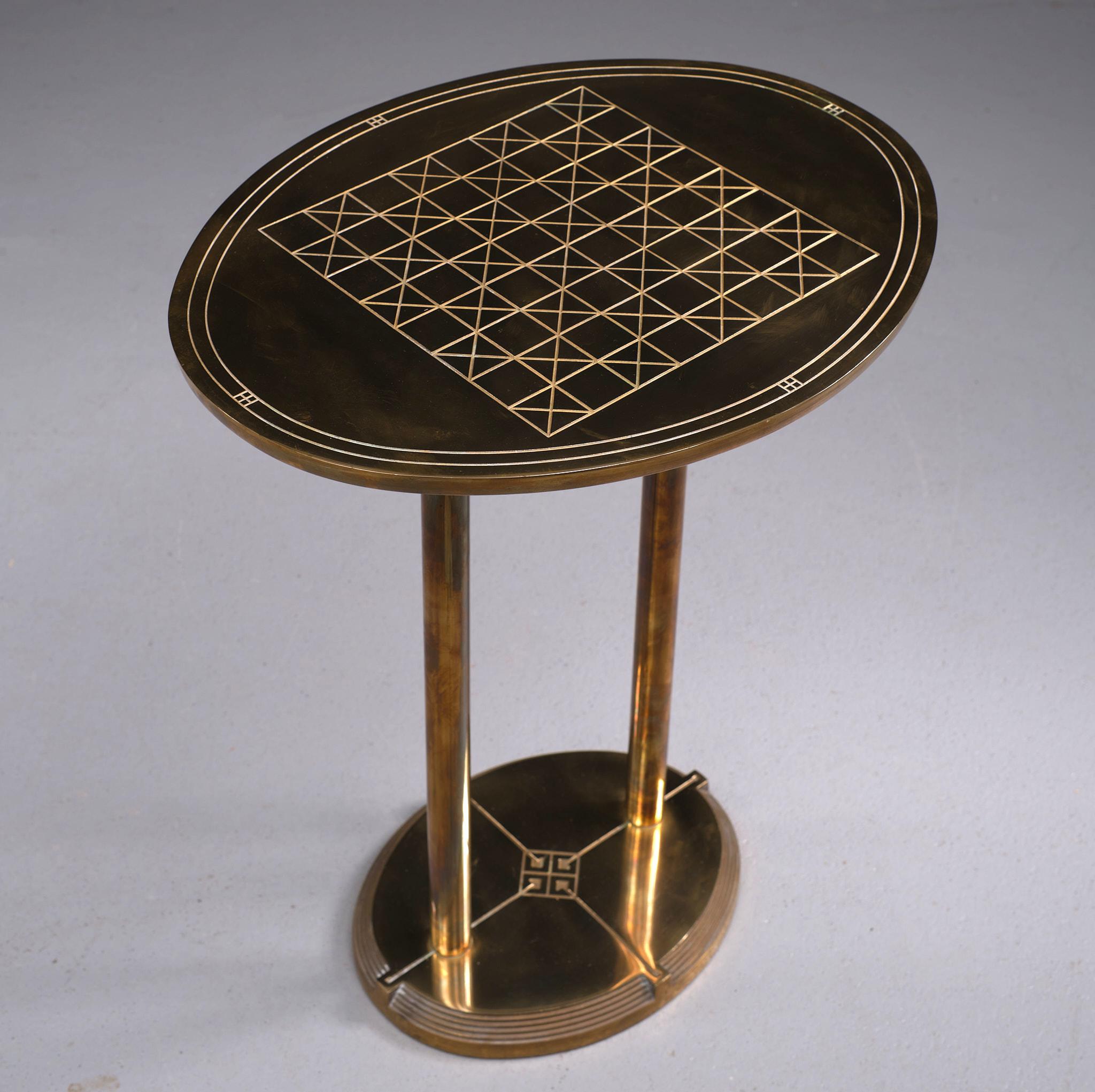 Solid Brass Chest Table Peter Ghyczy, 1970s  1