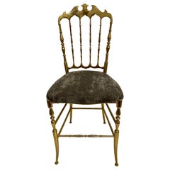 Chiavari Stuhl aus massivem Messing