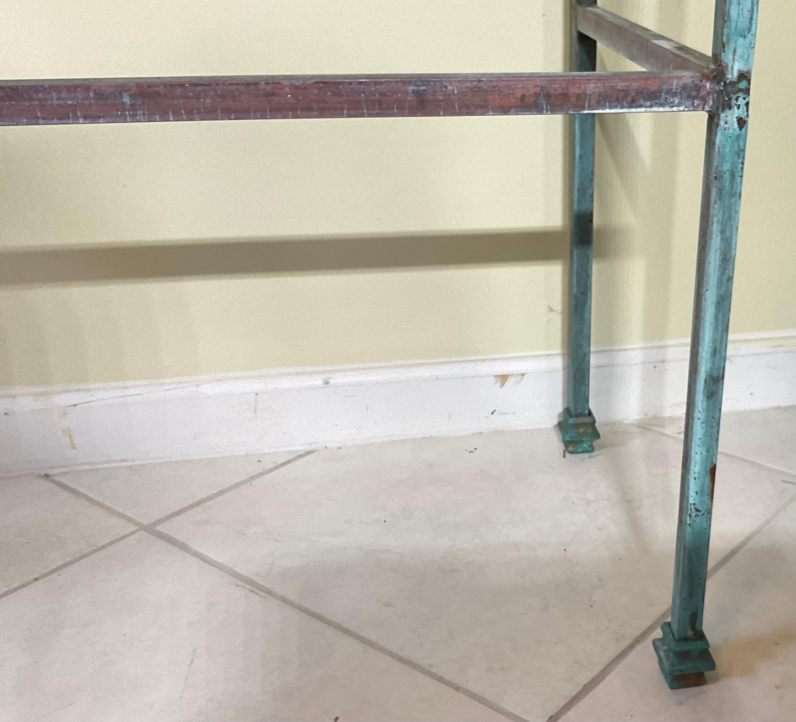 Solid Brass Console Or Hall Table  For Sale 4