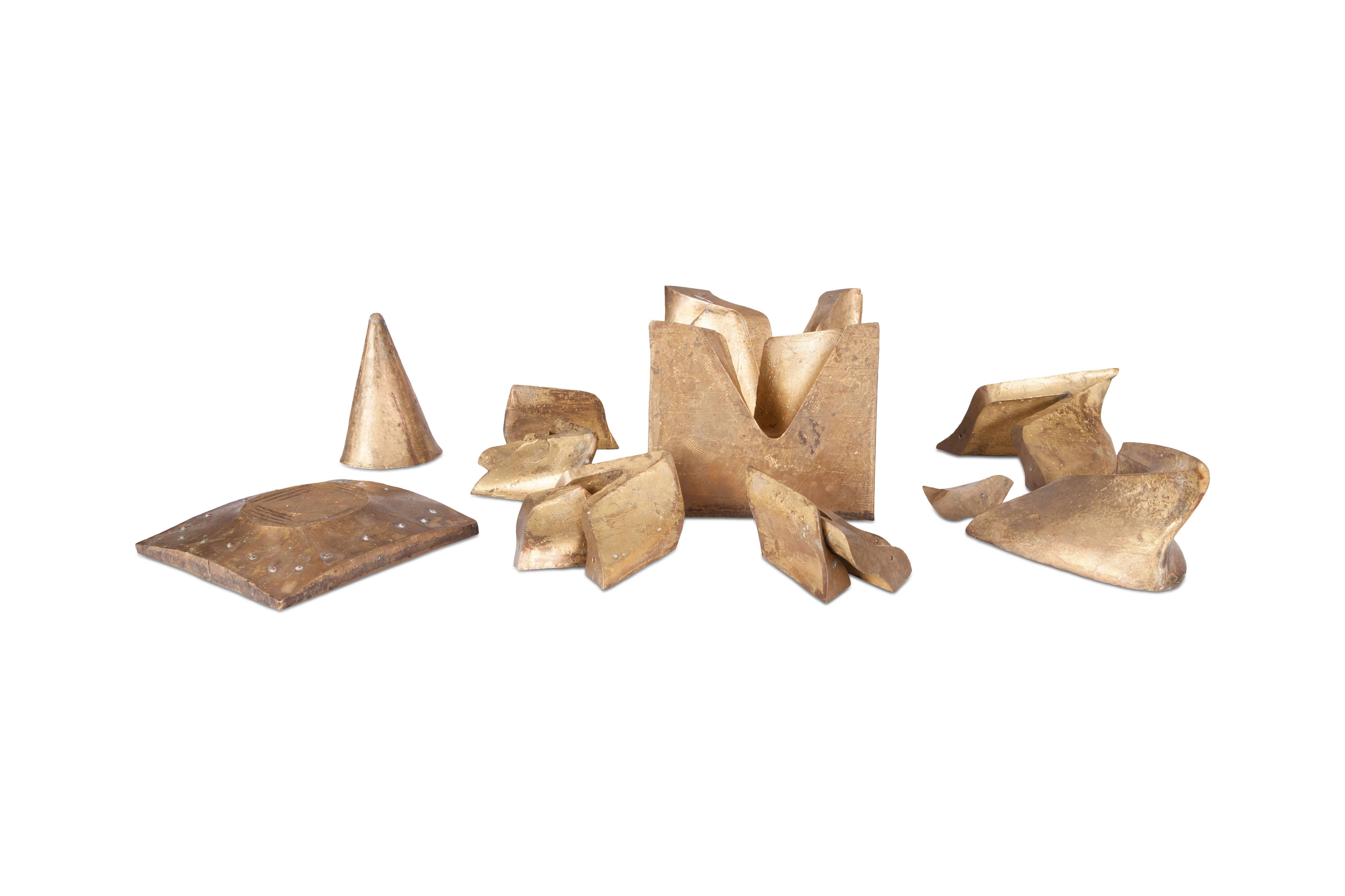 Puzzle/Œuvre d'art en forme de cube en laiton massif en vente 3