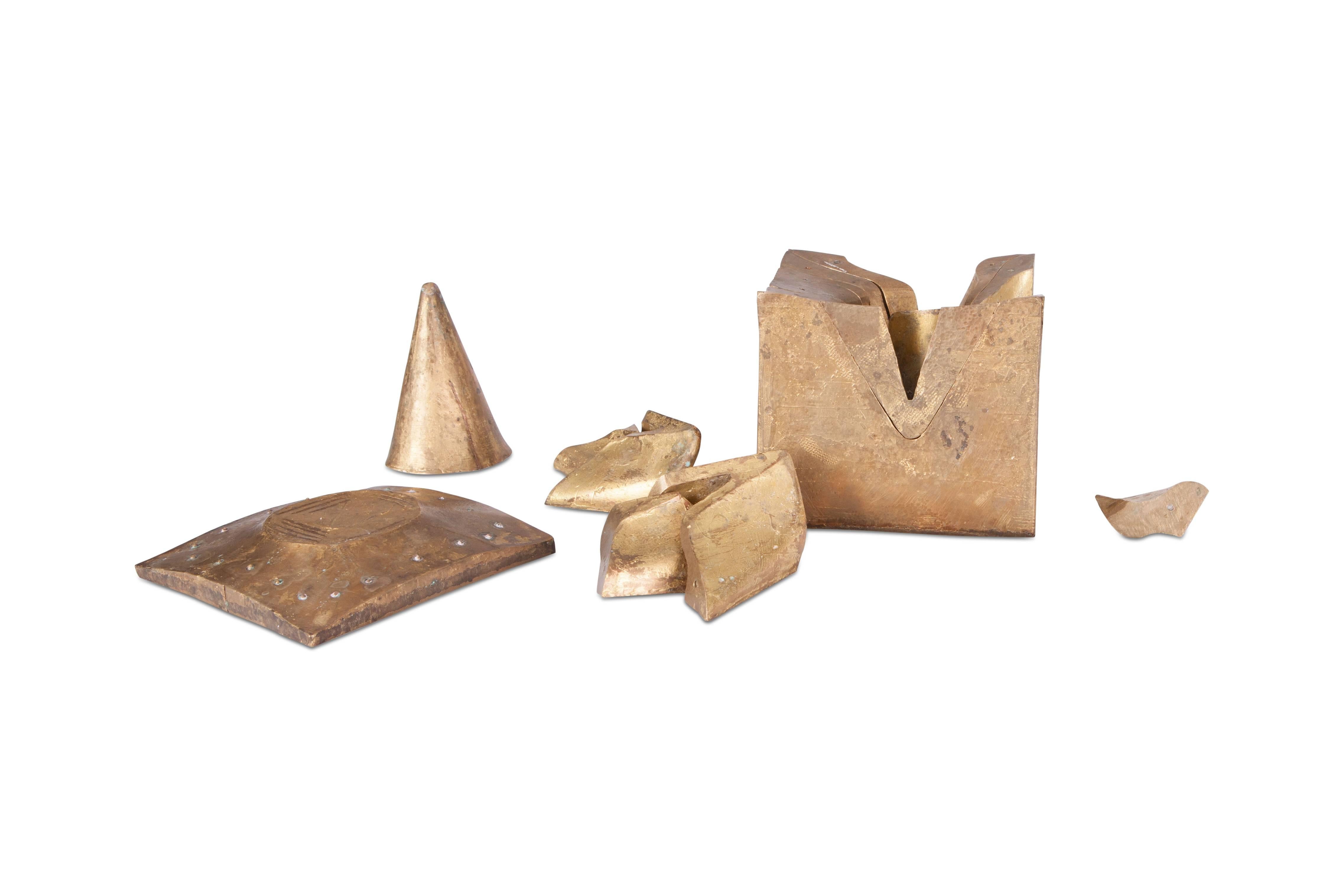Puzzle/Œuvre d'art en forme de cube en laiton massif en vente 7