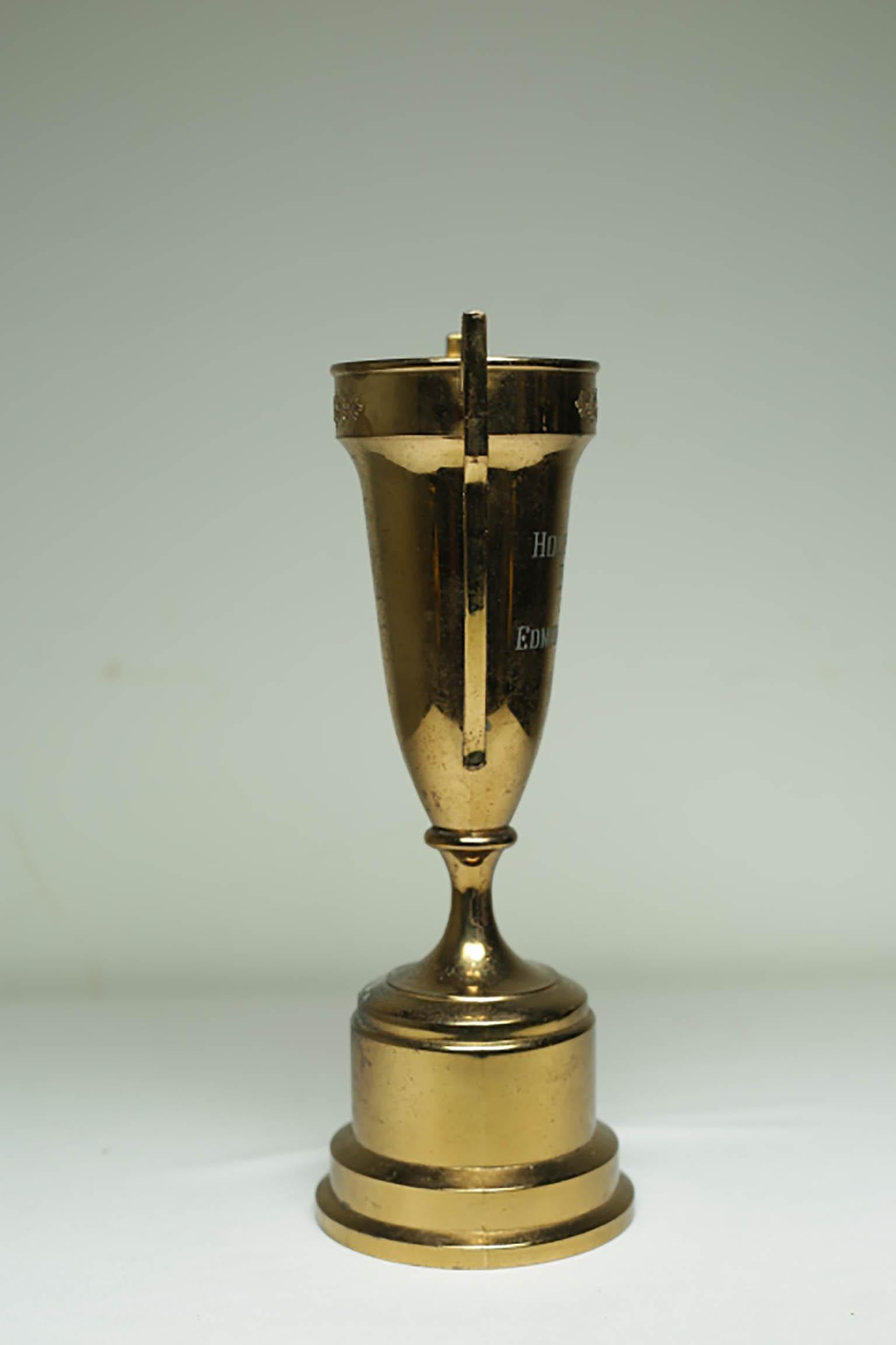 20th Century Solid Brass Cup Trophy 