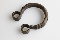 Solid Brass Currency Bracelet/Manilla, Gurma People, Burkina Faso, Early 20th C